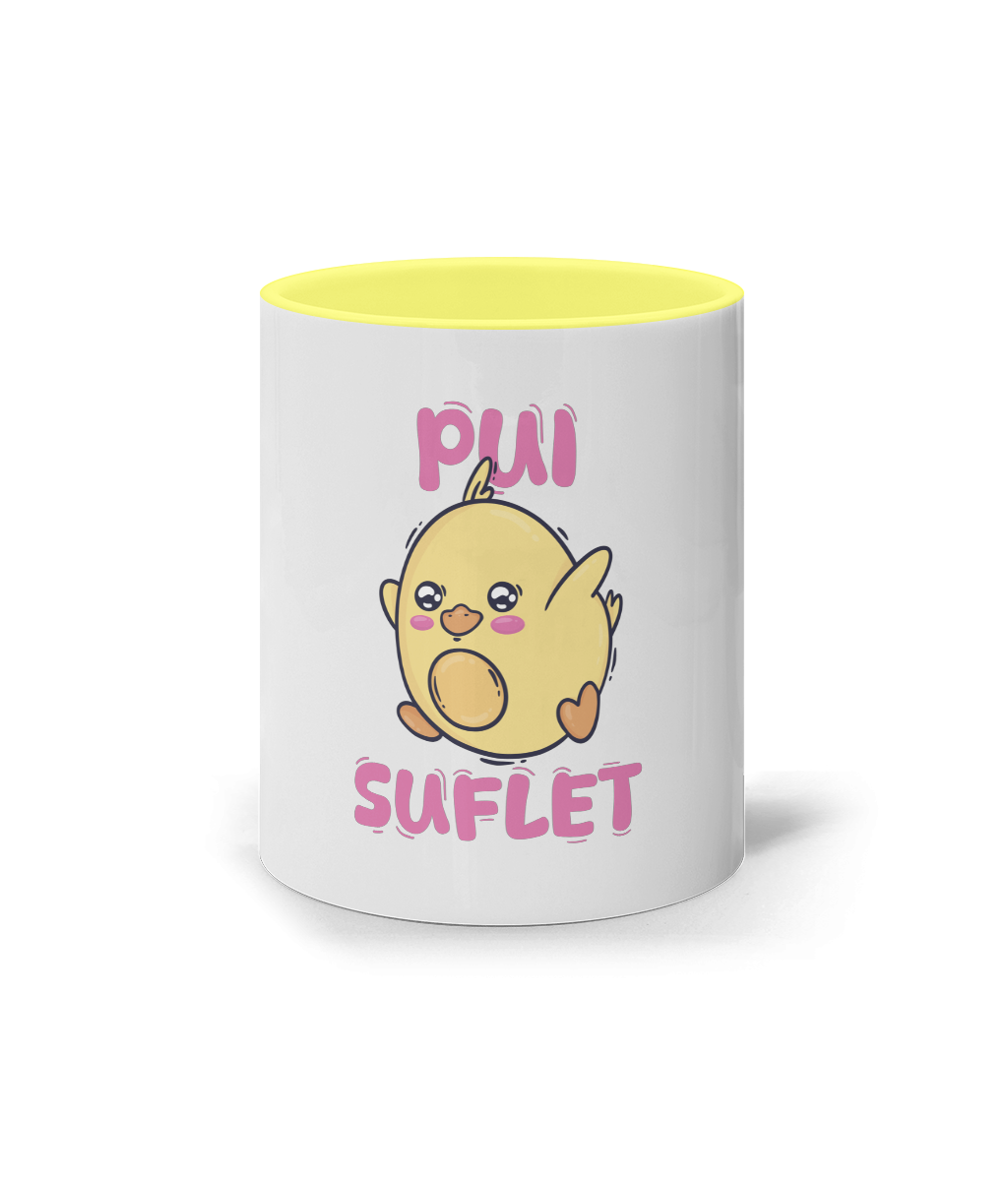 Cană Ceramică Pui Suflet