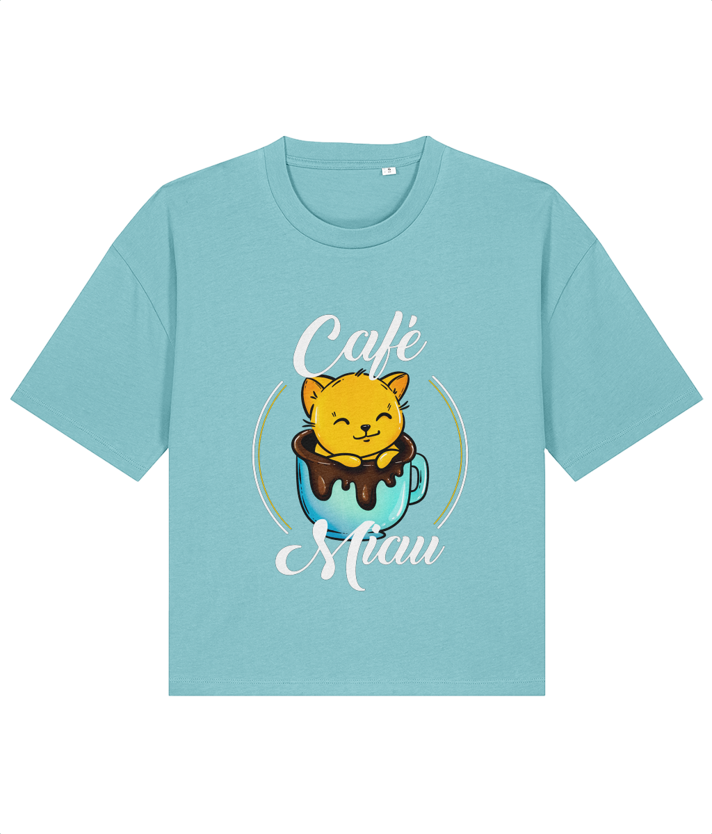 Tricou Boxy Café Miau